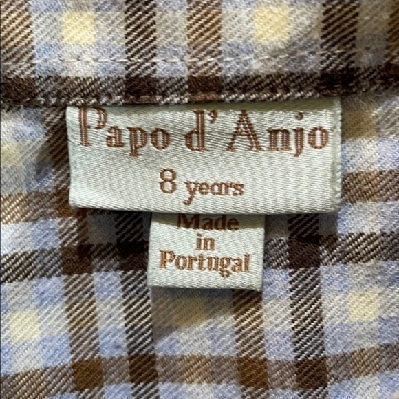 Papo d' Anjo | Button Down Checkered Long … - Picture 2 of 4